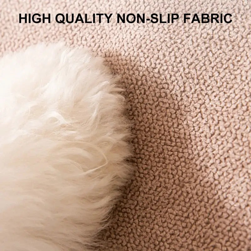 Un chat blanc pelucheux se repose sur un tapis, profitant d’un escalier confortable pour les petits chiens et les chats