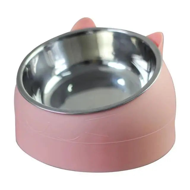 Gamelle orthopédique inoxydable inclinée chien & chat
