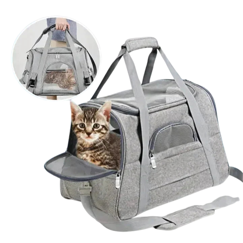 Sac de voyage pour chat sécurisé et apaisant : sac à dos tendance assurant la sécurité lors de vos aventures félines Transparent Background