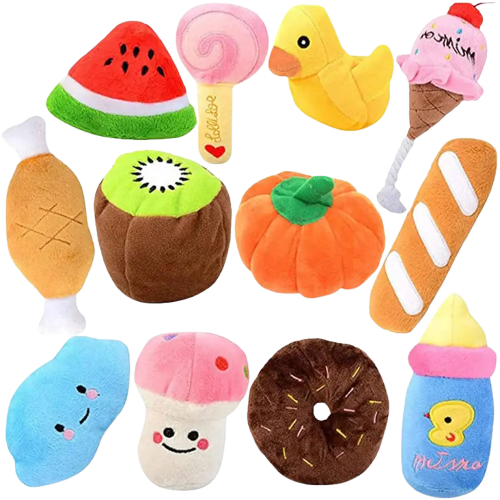 Un lot de peluches, dont le Squeaky Dog Toy Sunflower Plush, jouet pour chiens Transparent Background