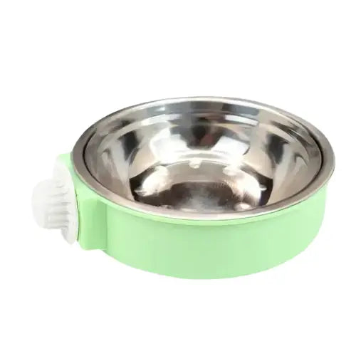 Gamelle pour cage amovible en inox Transparent Background