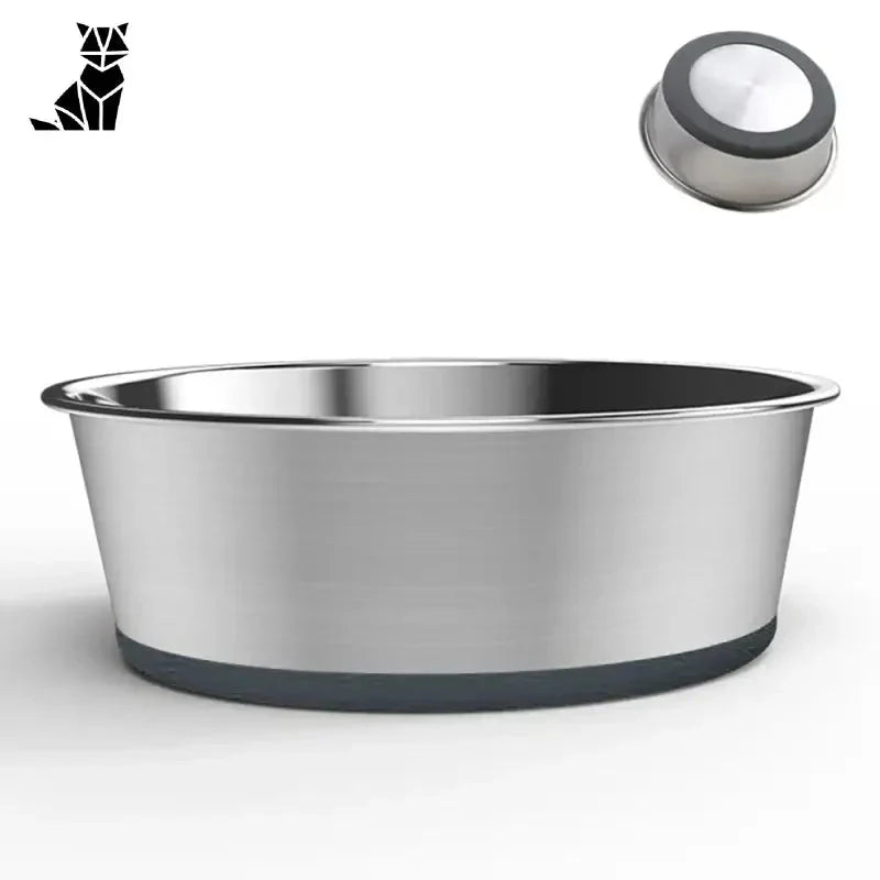 Gamelle pour chien en inox anti - dérapante colorée