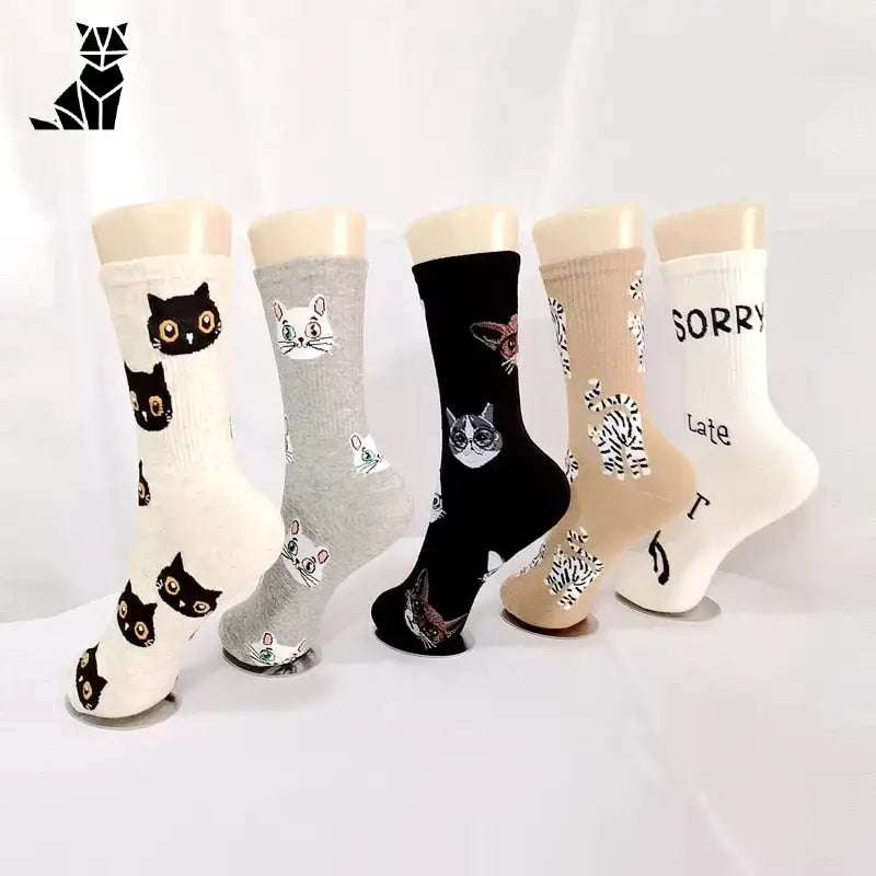 Chaussettes Chat Mignonnes Pour Un Style Irrésistible Et Confortable