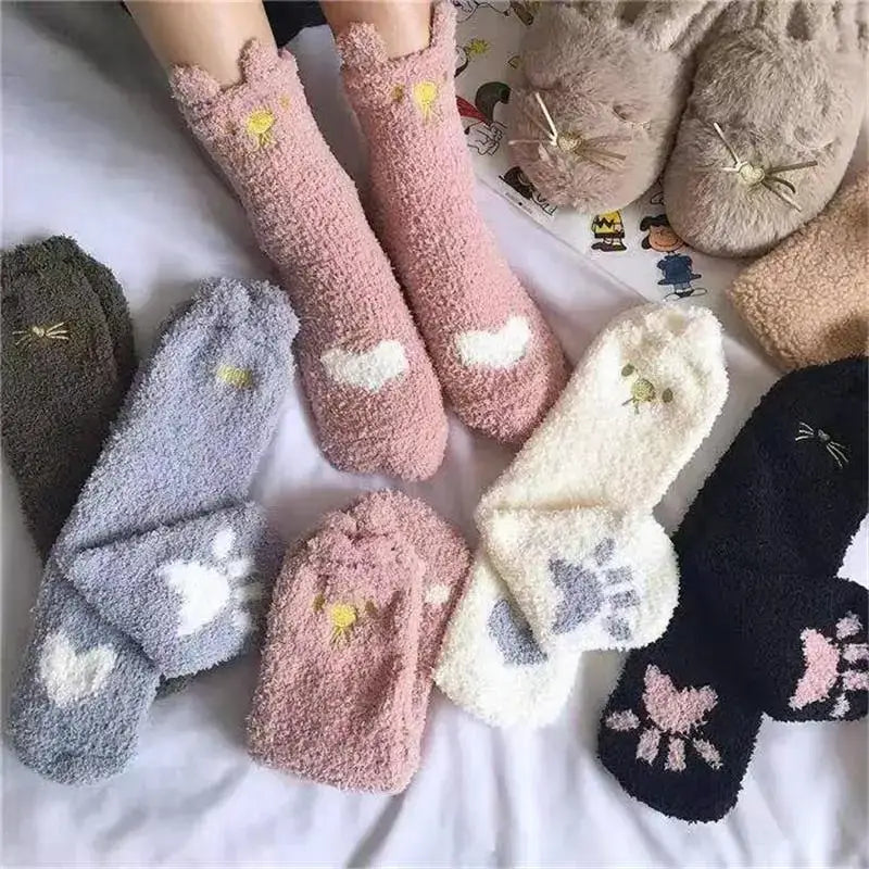 Chaussettes Motif Chat: Douceur Et Tendresse Pour Le Télétravail