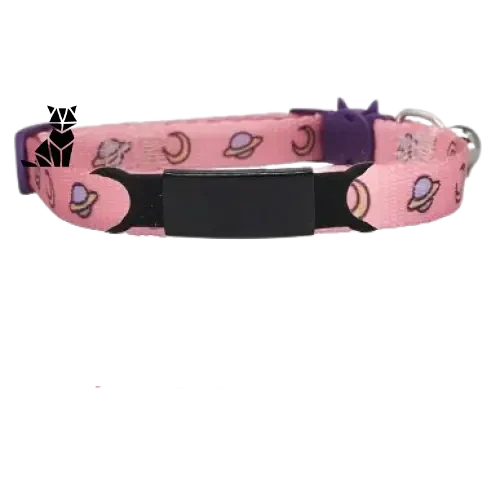 Collier pour chien rose respectueux des animaux avec boucle noire - Collier réglable pour s’adapter à votre animal de compagnie