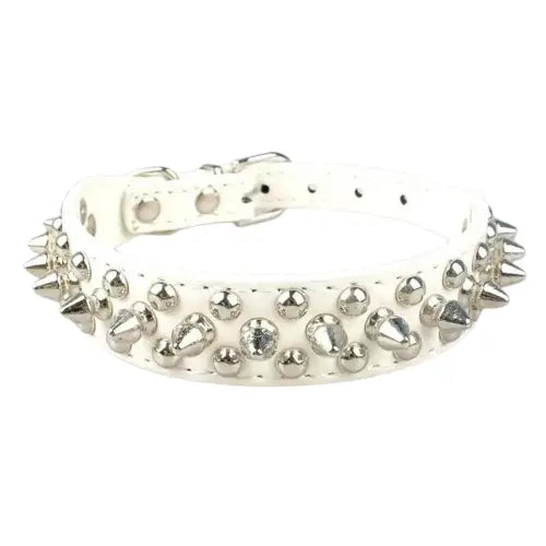 Collier Chien Clouté Ajustable - Taille Moyenne - élégance