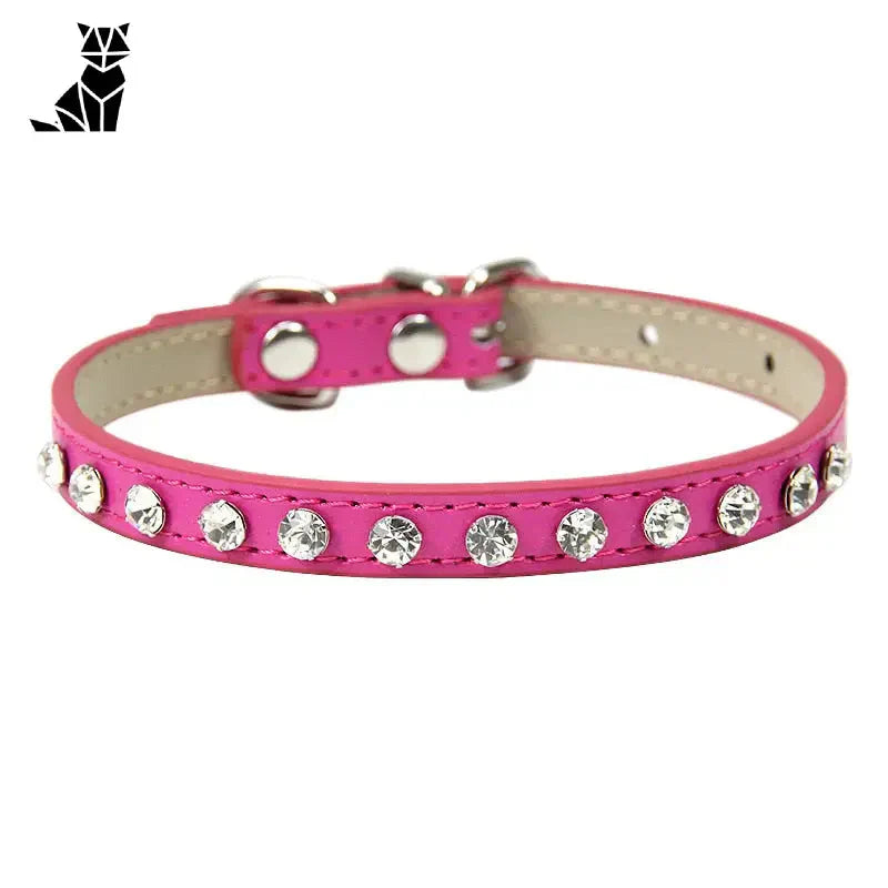 Collier en strass pour chat