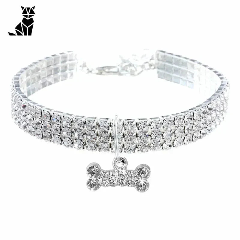 Collier pour chat avec diamants