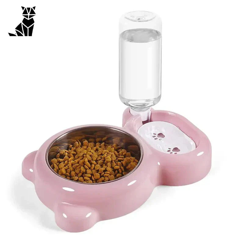 Gamelle double avec distributeur d’eau automatique