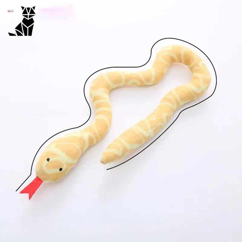 Jouet serpent pour chats et chiens : cadeau idéal - Jouet serpent rouge pour animaux, cadeau idéal