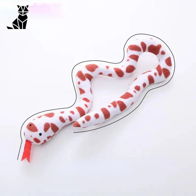 Jouet serpent rouge et blanc pour chiens et chats : un cadeau idéal pour votre animal de compagnie (jouet serpent, cadeau idéal)