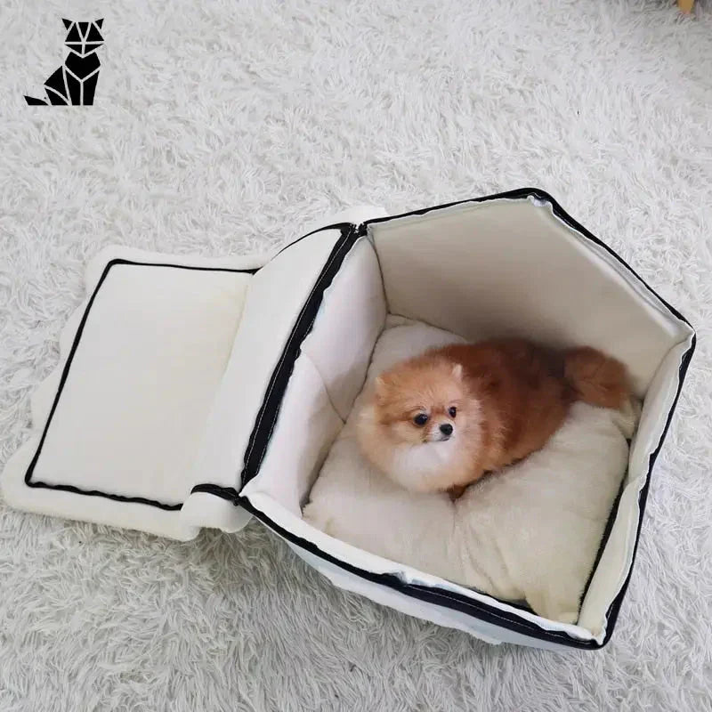 Niche en velours pour chien - Espace privé pour chiens, chats et lapins - Petit sac de repos pour animaux de compagnie