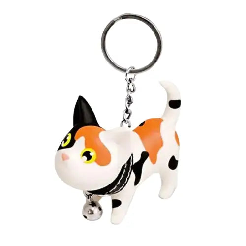 Porte-clefs Chat Avec Petite Clochette: Ne Perdez Plus Vos Clés! Calico Transparent Background
