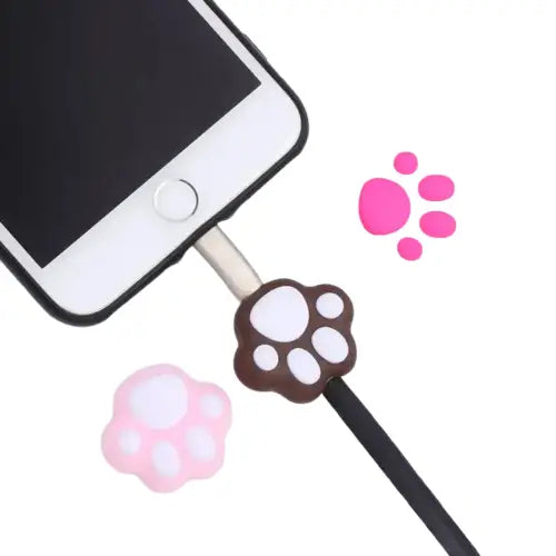 Protège-câble Usb Patte De Chat Pour Vos Appareils électroniques Transparent Background