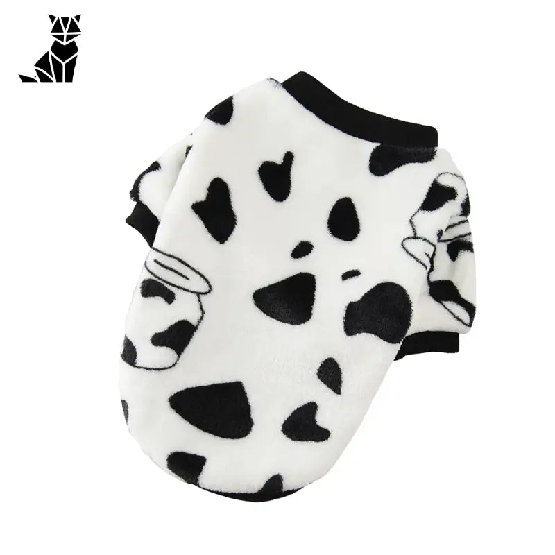 Chien en pull noir et blanc de qualité supérieure, tissu confortable et chaud pour chats