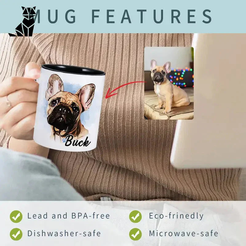 Tasse à café personnalisée avec photo de chien - Idée cadeau unique Cadeau