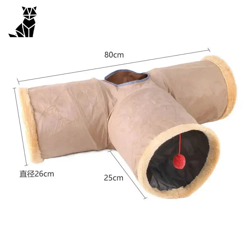 Tunnel de jeu pour chat - Jouet en nylon durable avec herbe à chat